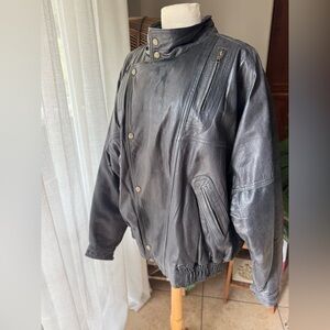 Men's Black Leather Jacket